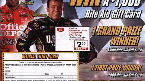 Rite Aid Kraft NASCAR Sweeps Feature