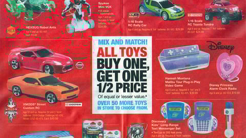 RadioShack 'Mix and Match' Toy Feature