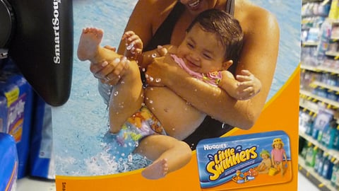 Huggies Little Swimmers Shelf Sign