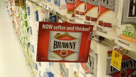 Brawny Shelf Sign