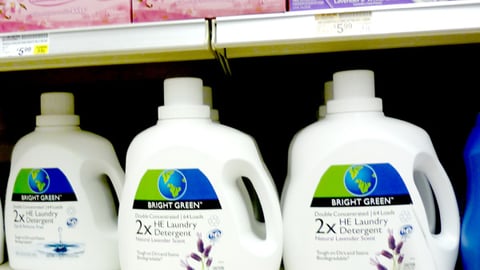 Safeway Bright Green Detergent Packaging