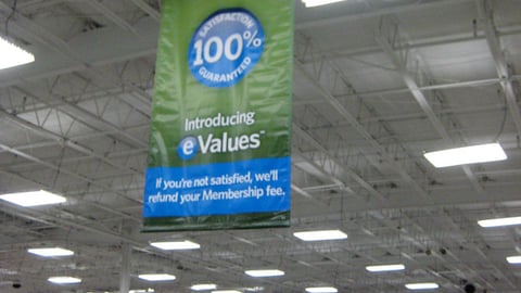 Sam's Club 'eValues' Banner