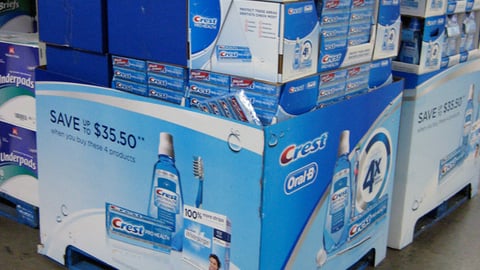 Crest Pallet Display