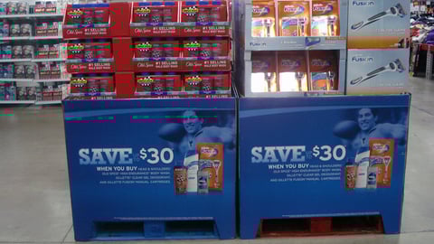 P&G Men's Brands Sam's Club Pallet Displays