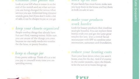 P&G 'Smart Budget Tips' FSI