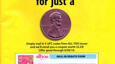 'All You' Rebate Ad