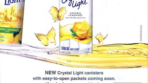 Crystal Light Package Redesign Ad