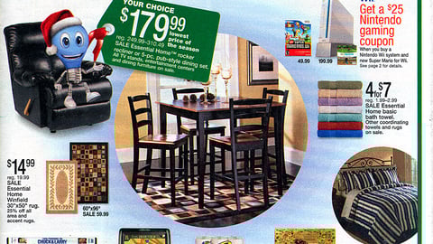 Kmart 'Christmas Countdown' Circular Cover