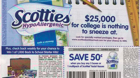 Scotties 'Back to School' FSI