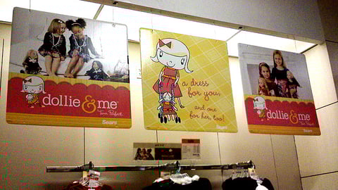 Dollie & Me Sears Ceiling Signs