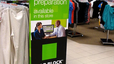 H&R Block Sears Standee