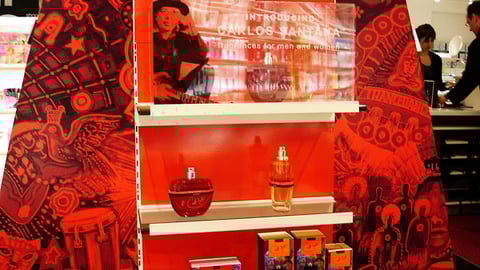 Carlos Santana Fragrance Endcap