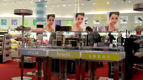 Stila, Benefit, Lorac Floor Displays