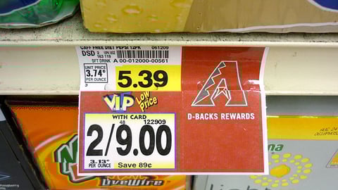 Fry's D-Backs Rewards Shelf Tag