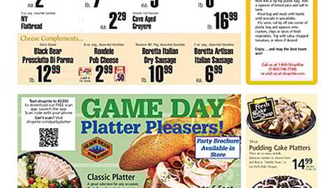 ShopRite 'Game Day Platter' Feature