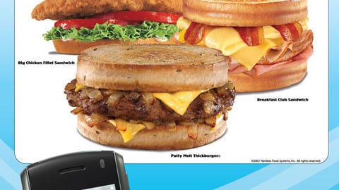 Hardee's Cellfire Sign