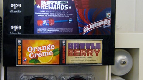 7-Eleven 'Battle of the Bands' Slurpee Translite