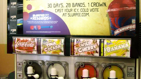 7-Eleven 'Battle of the Bands' Slurpee Translite