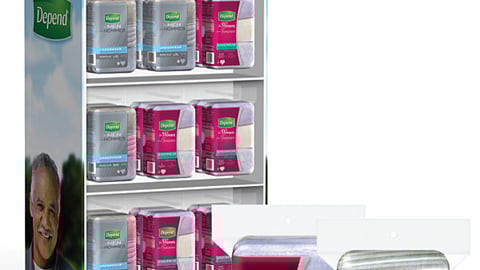 Depend Floorstand and Packaging