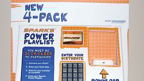 Sparks Header with iPod Dock