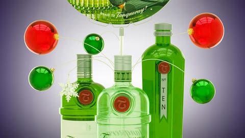 Diageo "O Tanqueray" Holiday Pole Topper