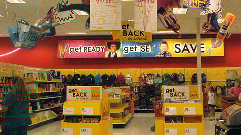 Target Back-to-School Department