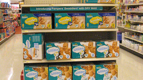 Pampers Swaddlers Endcap