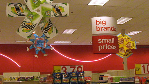 Target 'Big Brands' Ceiling Signs
