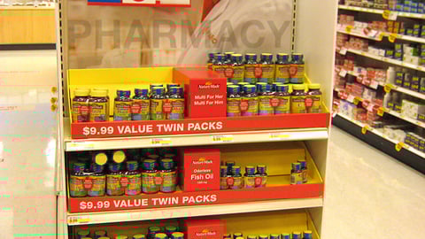 Nature Made Vitamins Shelf Trays