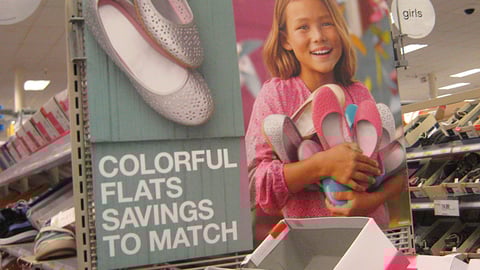 Target Colorful Flats Sign