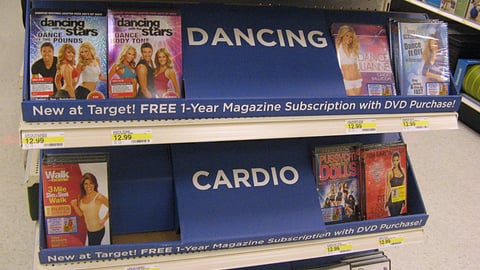 Dancing and Cardio DVD Shelf Trays