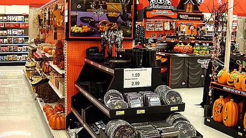 Target Halloween Party Supplies Endcap