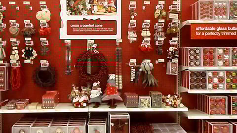 Target Holiday Decor Merchandising