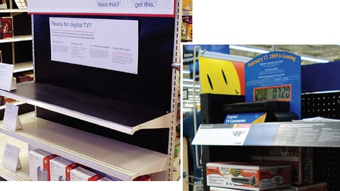 Target, Walmart Digital Converter Box Displays