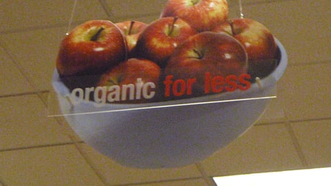 Target Organic for Less Ceiling Sign