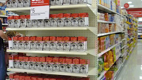 Market Pantry Coffee Endcap