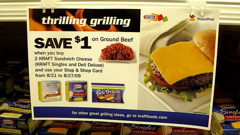 Kraft Stop & Shop 'Thrilling Grilling' Shelf Sign