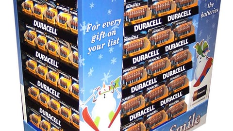 Duracell Holiday Half Pallet