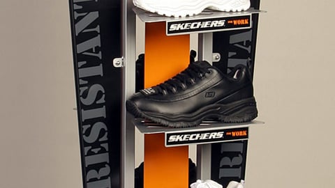 Skechers Work Slip Resistant Floor Display