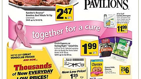 Vons/Pavilions 'Together for a Cure' Circular Cover