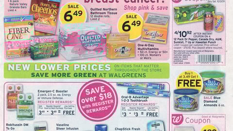 Walgreens Breast Cancer Campaign Circular Cover