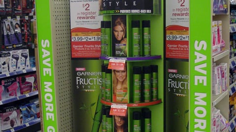 Walgreens 'Save More Green' Endcap