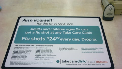 Walgreens 'Arm Yourself' Counter Mat