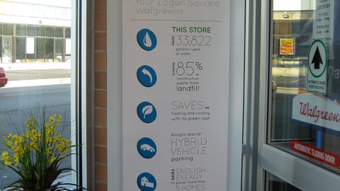 Walgreens 'Sustainability' Banner