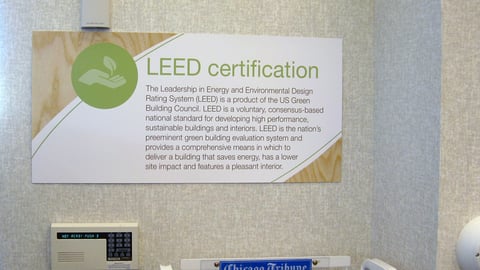 Walgreens 'LEED Certification' Sign