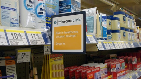 Walgreens Take Care Clinic Shelf Talker