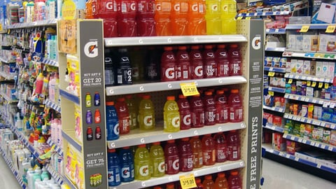 Gatorade Walgreens 'Free Prints' Endcap