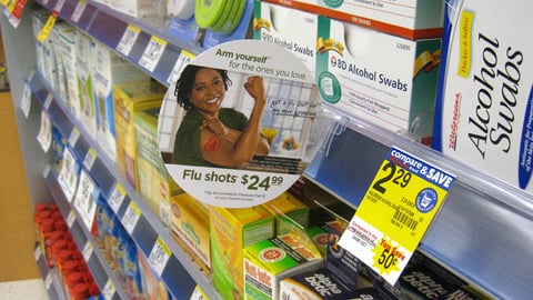 Walgreens 'Arm Yourself' Shelf Talker