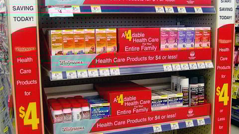 Walgreens '$4 or Less' Endcap