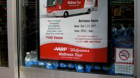 Walgreens 'Wellness Tour' Window Poster